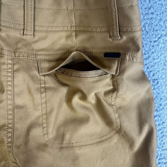 PrAna Chino Shorts Womens 2 Embark Brown Alana Casual Stretch Trails Waist 27 - Picture 8 of 11